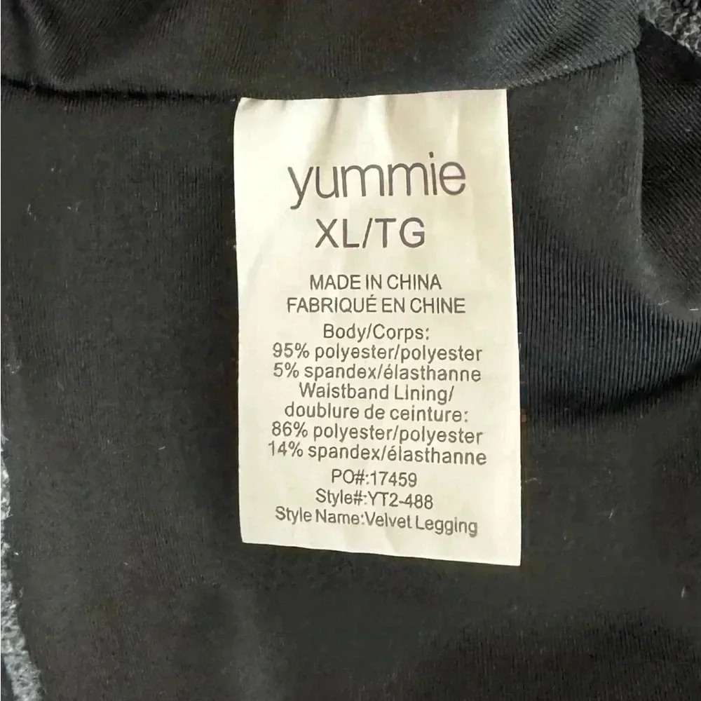 Yummie Velvet Shaping Leggings Size XL Asphalt Rear Lifting High Waist - Picture 8 of 10